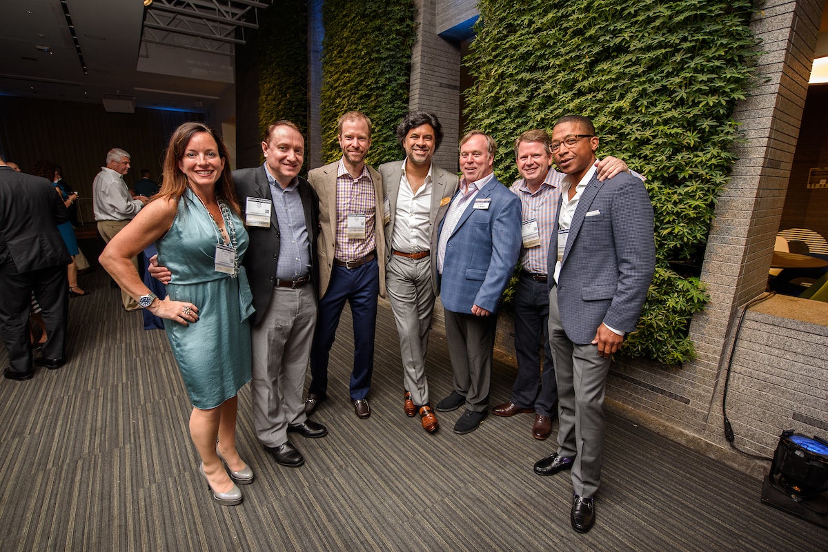 Georgetown Alumni at an event on campus